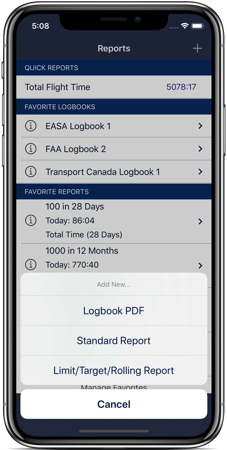 Track your EASA and FAR117 limits & make custom limits
